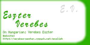 eszter verebes business card